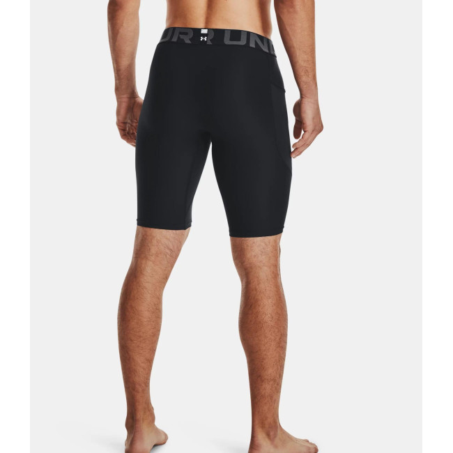 Lange short met zakken HeatGear® voor heren - Zwart - Under Armour