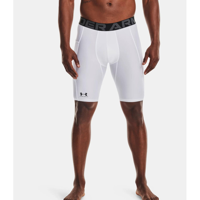 Lange short met zakken HeatGear® voor heren - Wit - Under Armour