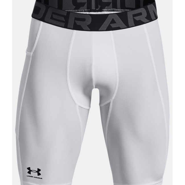 Lange short met zakken HeatGear® voor heren - Wit - Under Armour