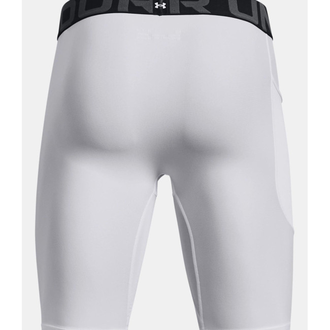 Lange HeatGear® Shorts mit Taschen für Herren - Weiß - Under Armour