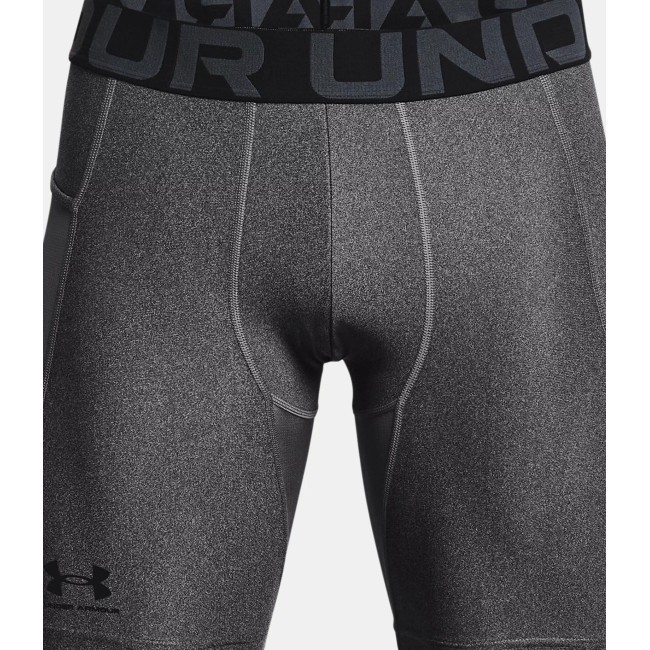 Compressie short HeatGear® Armour voor heren - Grijs Gemêleerd / Zwart - Under Armour