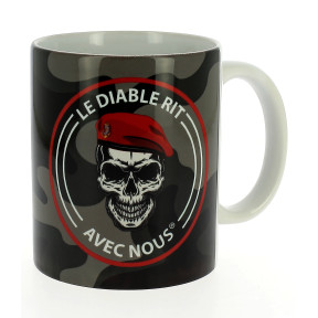 Mug Le Diable Rit Avec Nous Colo - Army Design