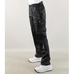 Pantalon de travail Sulfate bicolore multipoches Gris Sombre/Noir - LMA