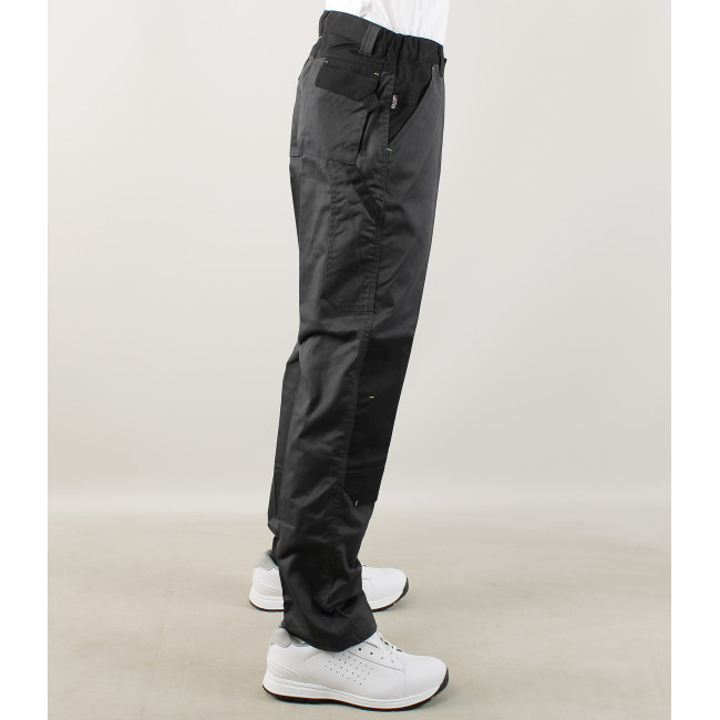 Pantalon de travail Sulfate bicolore multipoches Gris Sombre/Noir - LMA