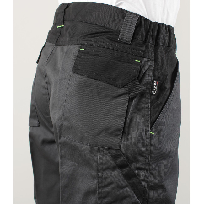 Pantalon de travail Sulfate bicolore multipoches Gris Sombre/Noir - LMA