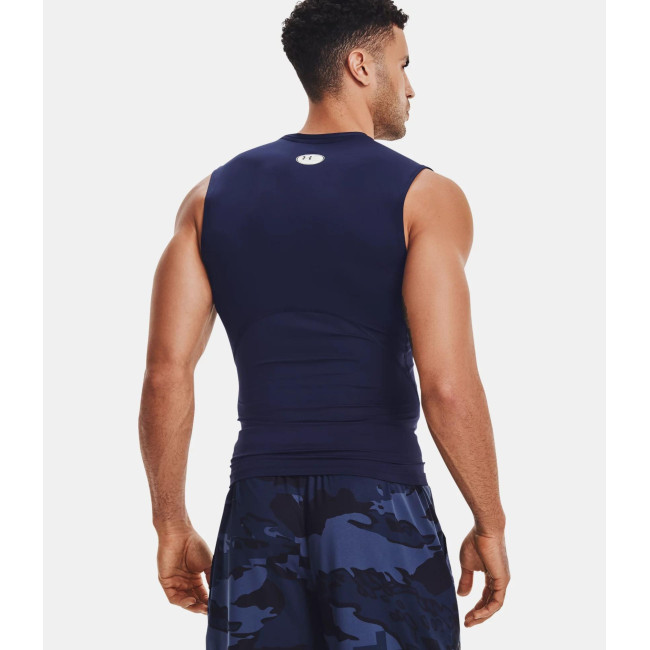 HeatGear® Armour ärmelloses Oberteil für Herren - Marineblau - Under Armour