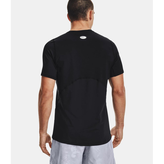 Strak aansluitend kortemouwen HeatGear® Armour shirt voor heren - Zwart - Under Armour