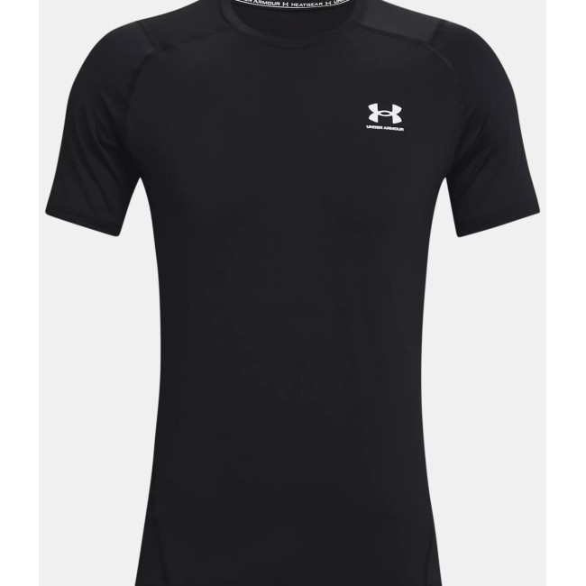 HeatGear® Armour enganliegendes Kurzarmshirt für Herren - Schwarz - Under Armour