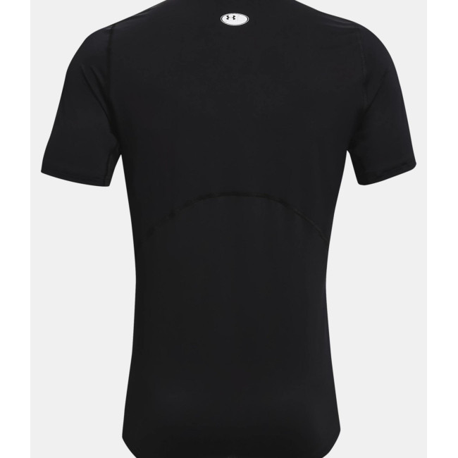 Strak aansluitend kortemouwen HeatGear® Armour shirt voor heren - Zwart - Under Armour