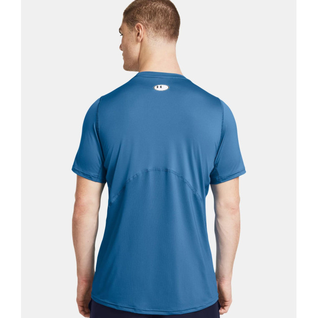 Strak aansluitend kortemouwen HeatGear® Armour shirt voor heren - Photon Blauw - Under Armour