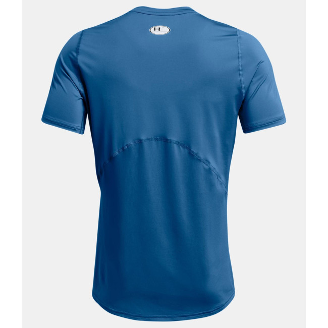 Haut ajusté à manches courtes HeatGear® Armour pour homme - Bleu Photon - Under Armour