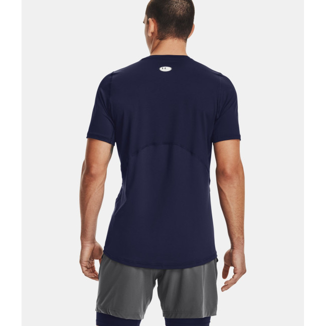 Haut ajusté à manches courtes HeatGear® Armour pour homme - Bleu Marine - Under Armour
