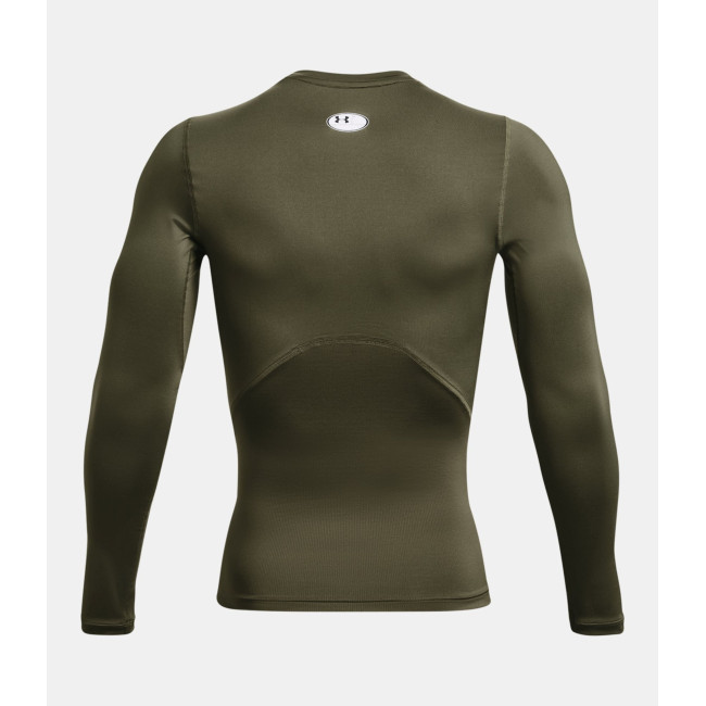 Koszulka z długimi rękawami HeatGear® Armour dla mężczyzn - Oliwkowy - Under Armour