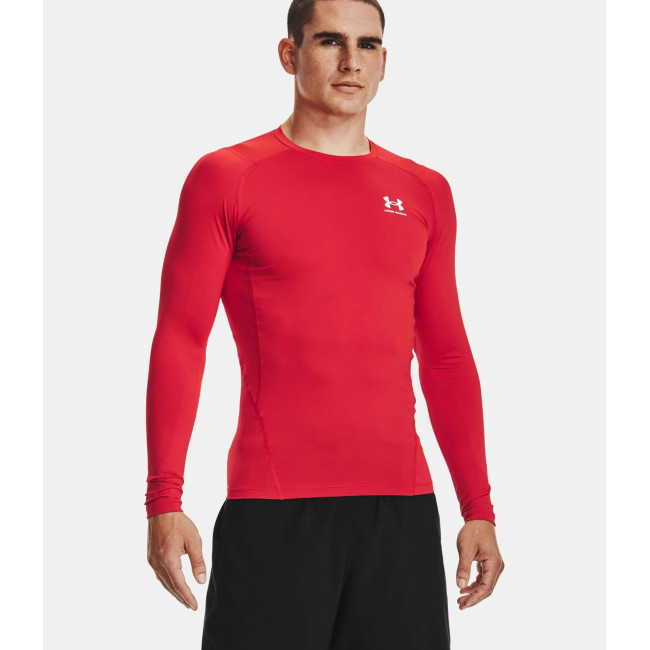 Haut à manches longues HeatGear® Armour pour homme - Rouge - Under Armour