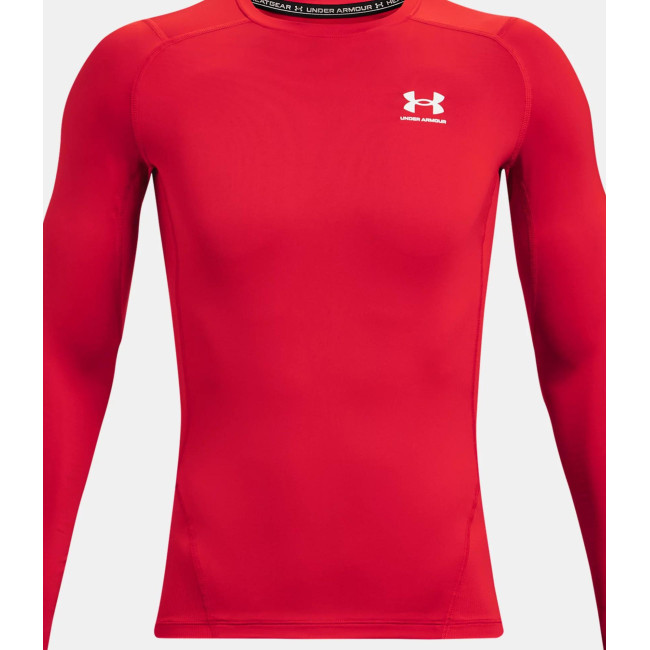 Haut à manches longues HeatGear® Armour pour homme - Rouge - Under Armour