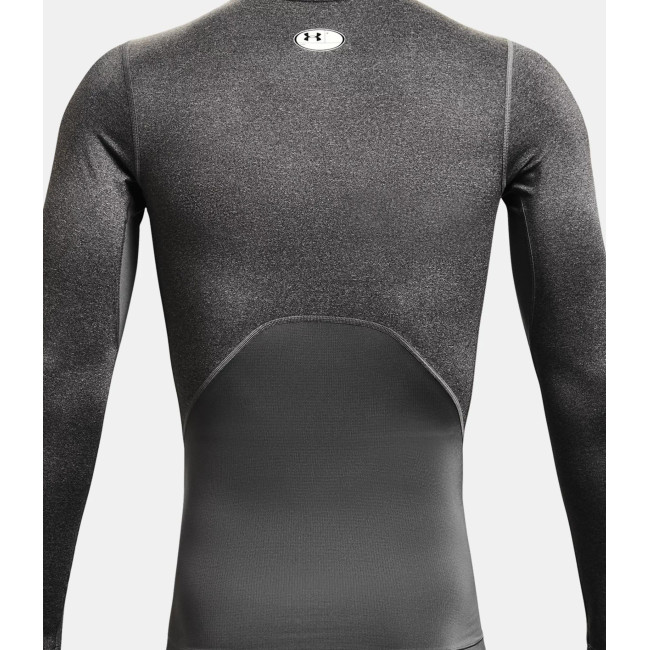 Haut à manches longues HeatGear® Armour pour homme - Gris Chiné / Noir - Under Armour