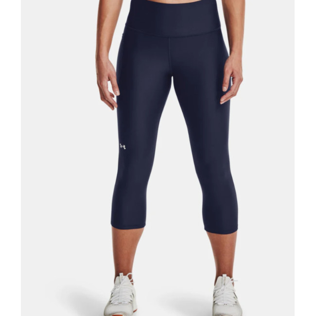 Under Armour HeatGear® Armour Caprihose mit hohem Bund für Damen - Marineblau