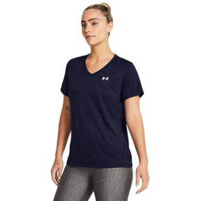 T-shirt met V-hals dames UA Tech™ Twist - Marineblauw - Under Armour