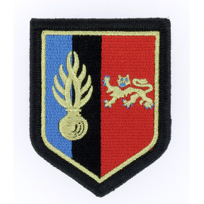 Écusson Gendarmerie Mobile zone de défense Bordeaux 2ème LGM Brodé