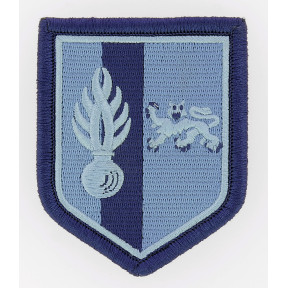 Gendarmerie Mobile Verteidigungszone Bordeaux 2. LGM Abzeichen niedrige Sichtbarkeit blau