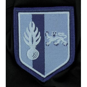 Écusson Gendarmerie Mobile zone de défense Bordeaux 2ème LGM basse visibilité bleu