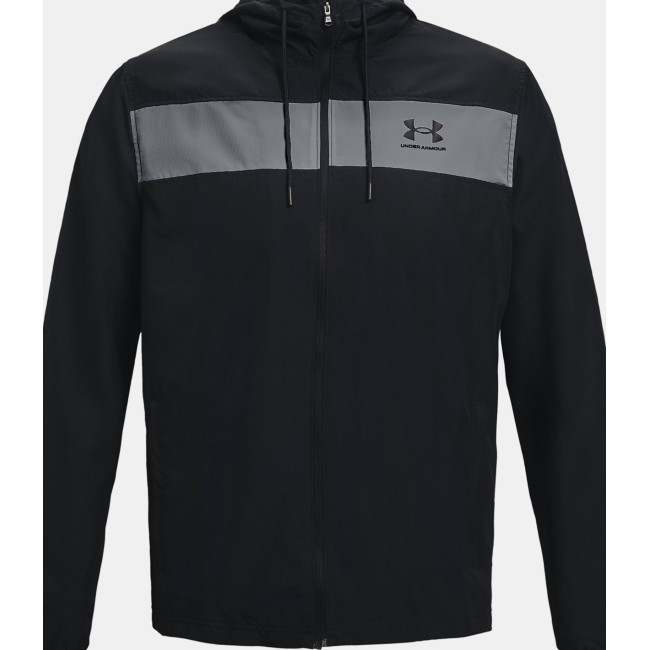 Veste coupe-vent UA Sportstyle pour homme - Noir / Gris - Under Armour