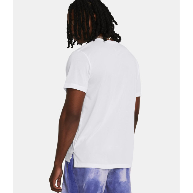 T-shirt homme UA Launch - Blanc - Under Armour