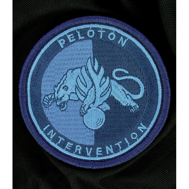 Écusson Peloton Intervention Gendarmerie Basse visi. Bleu