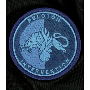 Embleem Peloton Interventie Gendarmerie Lage zichtb. Blauw