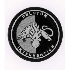 Emblemat Peloton Interwencji Żandarmerii o niskiej widoczności Czarny - DMB Products