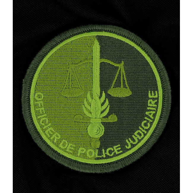 Embleem OPJ lage zichtbaarheid Groen