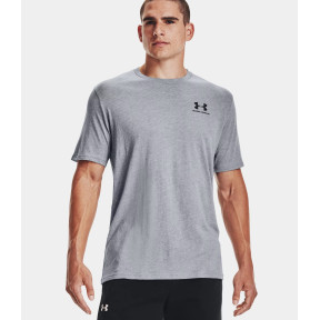 UA Sportstyle Left Chest Kurzarm-T-Shirt für Herren - Stahlgrau - Under Armour