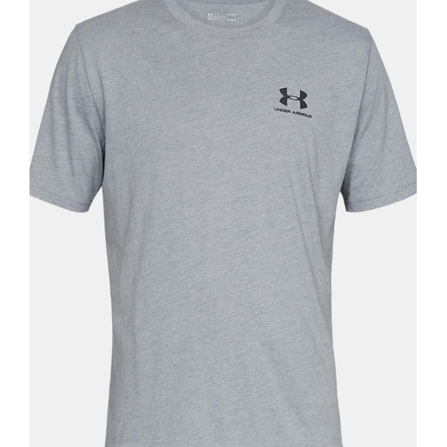 UA Sportstyle Left Chest Kurzarm-T-Shirt für Herren - Stahlgrau - Under Armour