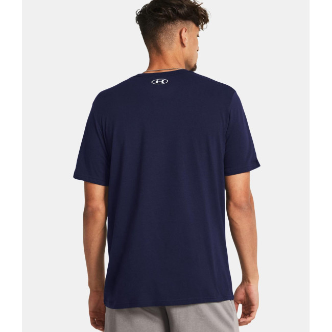 Koszulka z krótkimi rękawami UA Sportstyle Left Chest dla mężczyzn - Granatowy - Under Armour