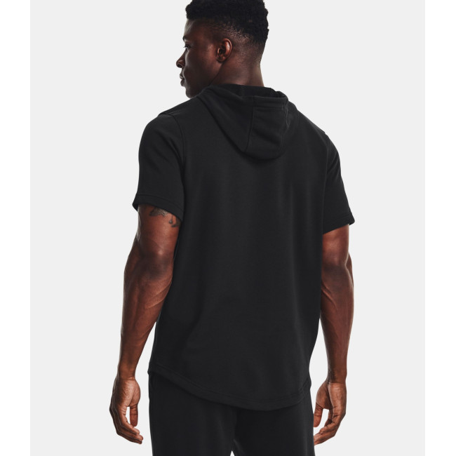 Sweat à capuche et manches courtes UA Rival Terry LC - Noir - Under Armour