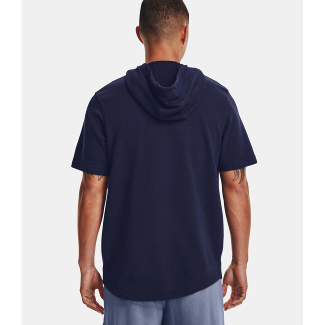 Hoodie met korte mouwen UA Rival Terry LC - Marineblauw - Under Armour