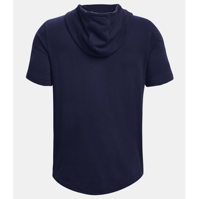 UA Rival Terry LC Kapuzenpullover mit kurzen Ärmeln - Marineblau - Under Armour