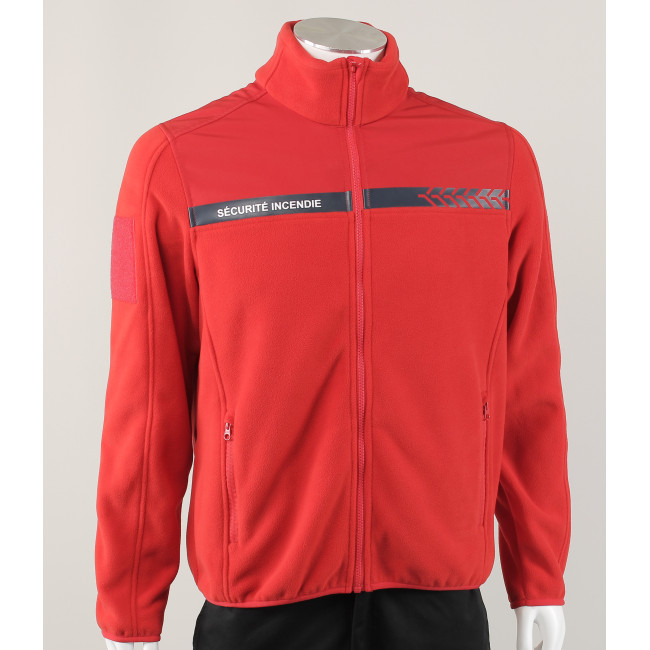 Veste polaire Safetek Sécurité Incendie Rouge - GK Veste polaire Safetek Sécurité Incendie Rouge - GK