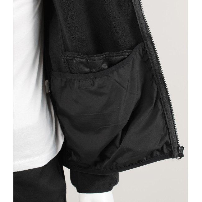 Fleecejacke Safetek Private Sicherheit mit HV-Streifen Schwarz - GK