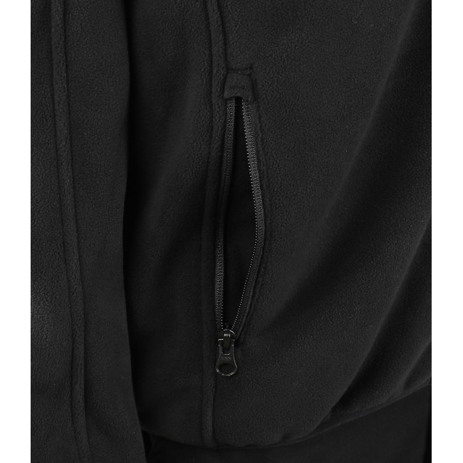 Fleecejacke Safetek Private Sicherheit mit HV-Streifen Schwarz - GK