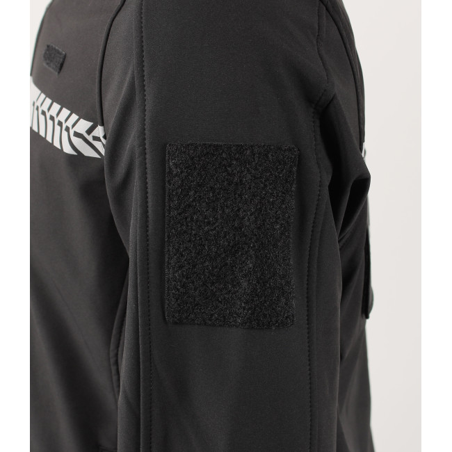 Softshell Safetek Ochrona Prywatna z pasem HV Czarny - GK