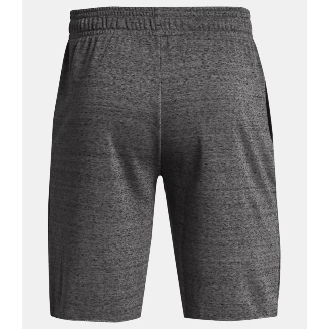 UA Rival Terry Shorts für Herren - Grau meliert / Weiß - Under Armour