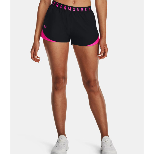 Short UA Play Up 3.0 pour femme - Noir / Rose - Under Armour