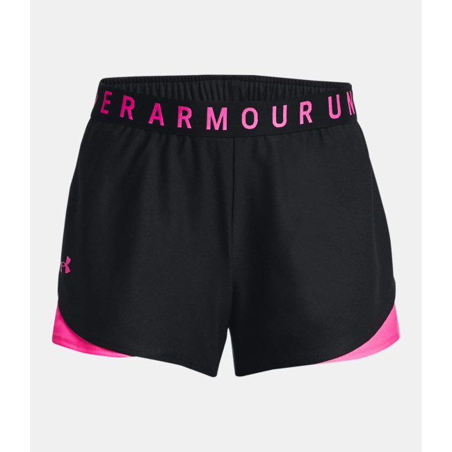 Short UA Play Up 3.0 pour femme - Noir / Rose - Under Armour