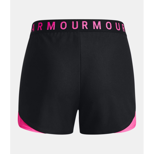 UA Play Up 3.0 Shorts für Damen - Schwarz / Rosa - Under Armour