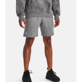 Short polaire homme UA Rival - Gris Chiné / Blanc - Under Armour