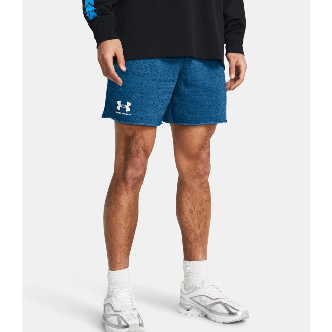 Short homme UA Rival Terry 6' - Bleu Photon - Under Armour