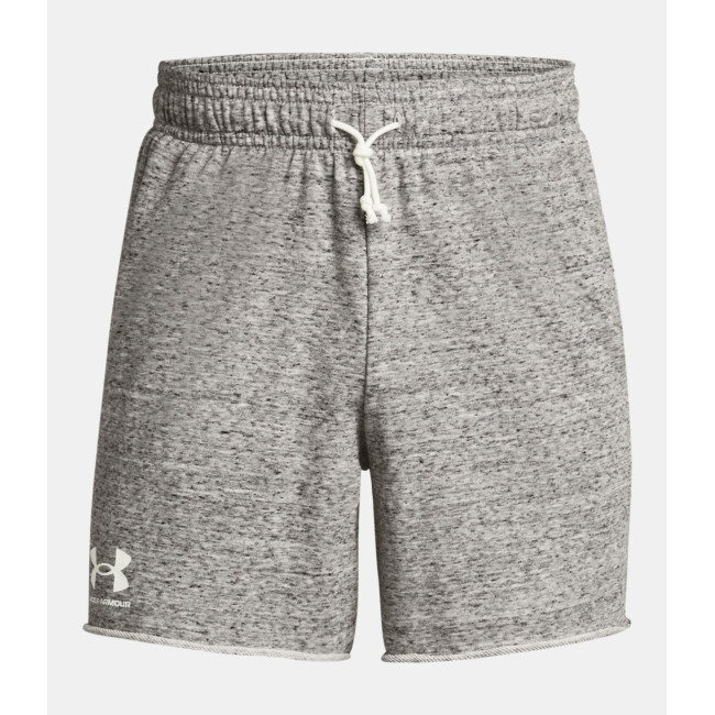 UA Rival Terry 6' Herren-Shorts - Onyx Weiß - Under Armour