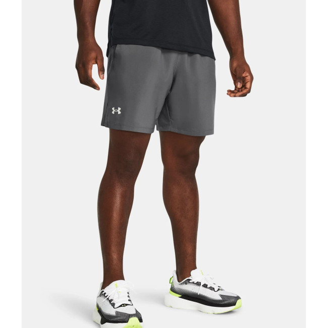 Short homme UA Launch Unlined 7' - Gris Pierre - Under Armour