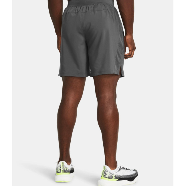 Spodenki męskie UA Launch Unlined 7' - Szary Kamień - Under Armour